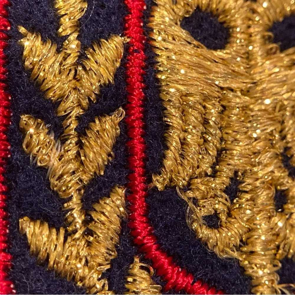 Vintage Military Patches/Emblems sew on. Set of 4: ‘sew on’ Patches. Navy.